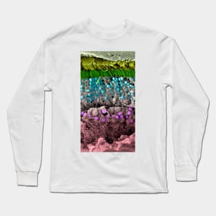 Retina of the eye, SEM (C026/4532) Long Sleeve T-Shirt